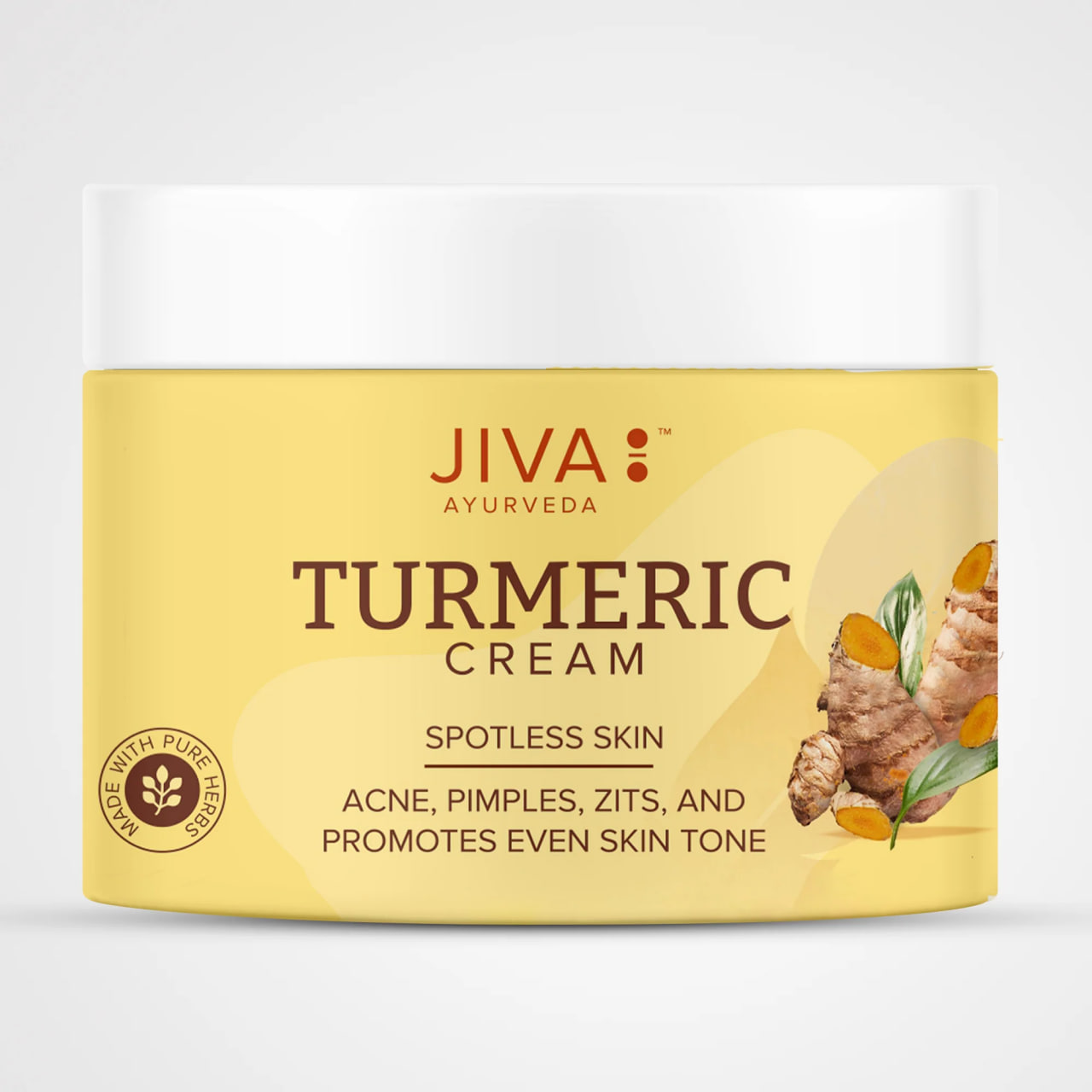 Крем с куркумой, 100 г, Джива Аюрведа; Turmeric cream, 100 g, Jiva Ayurveda — купить в интернет-магазине