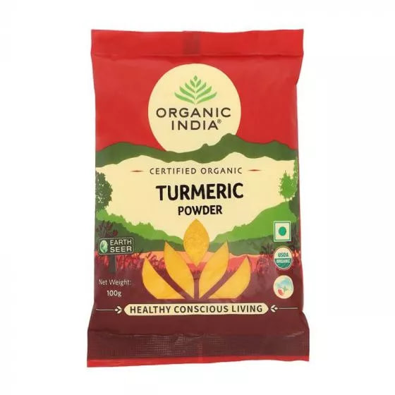 Куркума молотая, 100 г, Органик Индия; Ground turmeric, 100 g, Organic India — купить в интернет-магазине