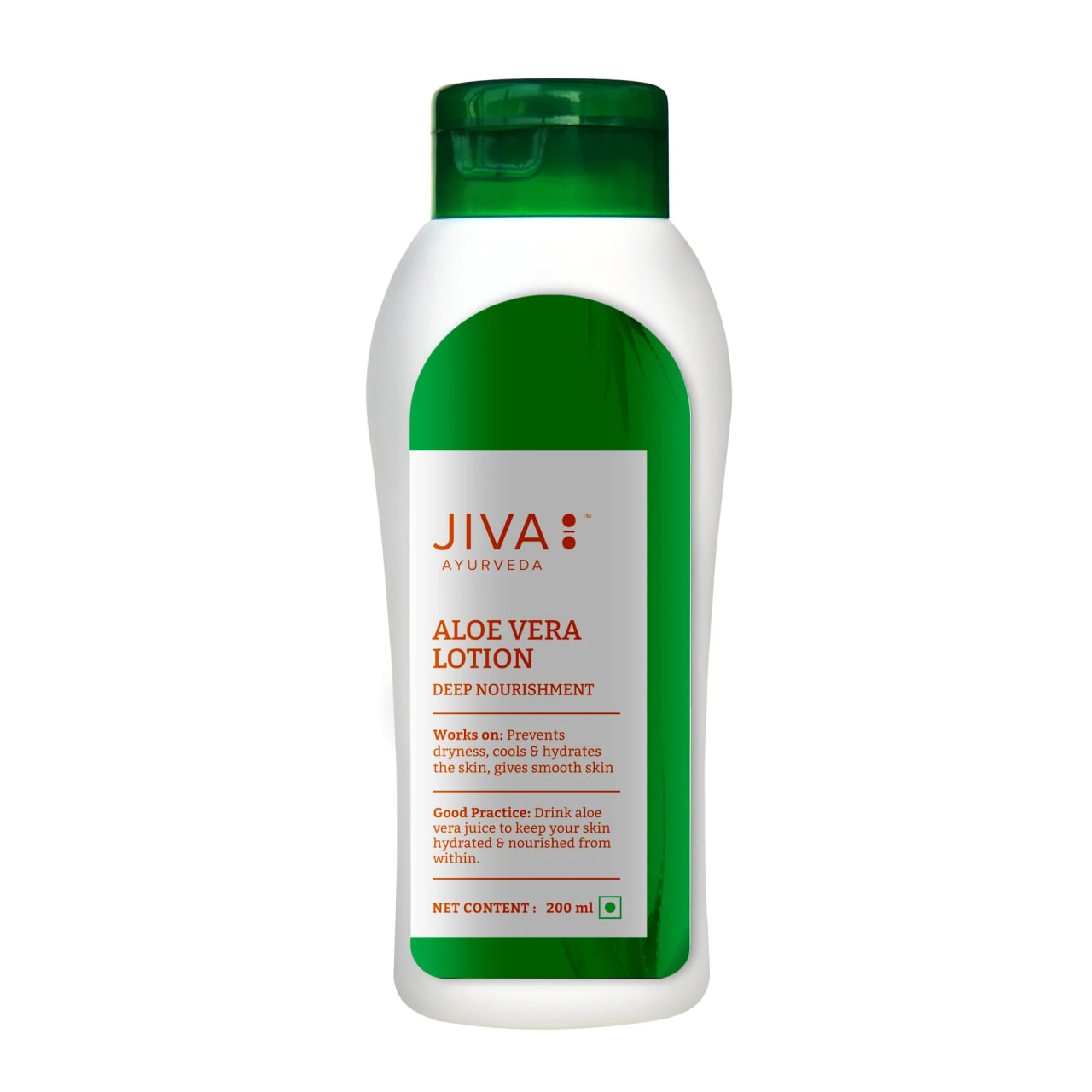 Алоэ вера лосьон, 200 мл, Джива Аювреда; Aloe Vera Lotion, 200 ml, Jiva Ayurveda — купить в интернет-магазине