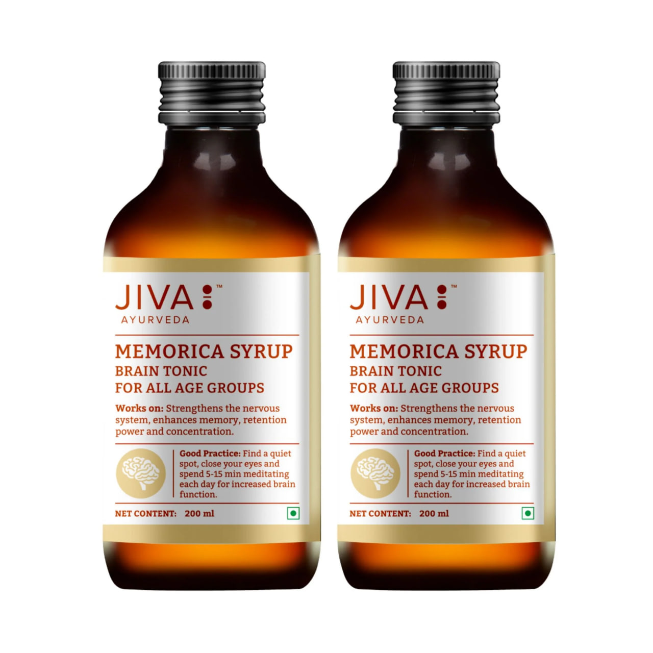 Меморика сироп, 200 мл, Джива Аюрведа; Memorika syrup, 200 ml, Jiva Ayurveda — купить в интернет-магазине