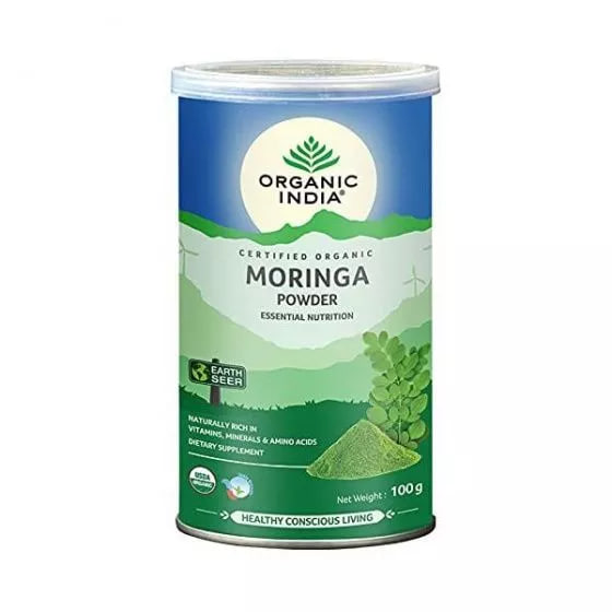Моринга, витамины и минералы, 100 г, Органик Индия; Moringa, 100 g, Organic India — купить в интернет-магазине