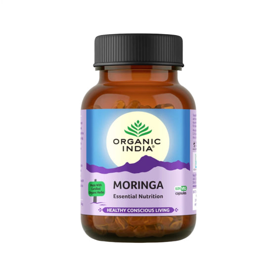 Моринга, витамины и минералы, 60 капсул, Органик Индия; Moringa, 60 capsules, Organic India — купить в интернет-магазине