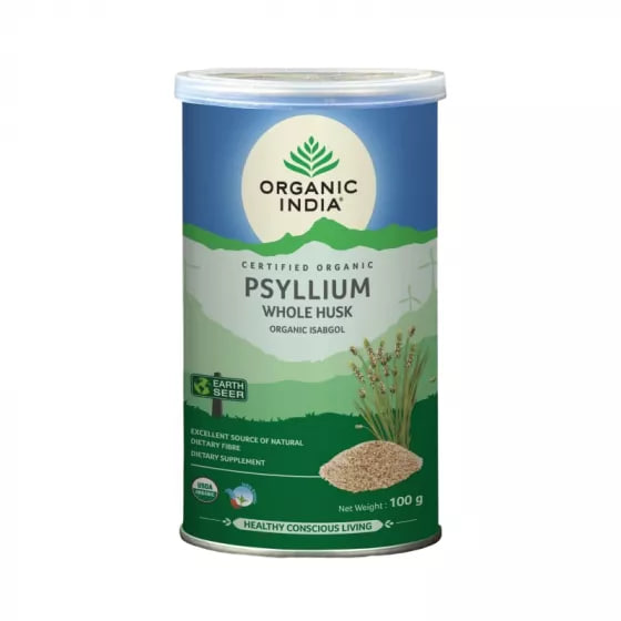 Псиллиум, для пищеварения, 100 г, Органик Индия; Psyllium, 100 g, Organic India — купить в интернет-магазине