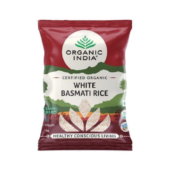 Рис Басмати, 1 кг, Органик Индия; Basmati Rice, 1 kg, Organic India — купить в интернет-магазине