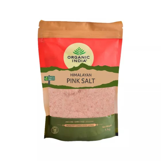 Гималайская розовая соль, 1 кг, Органик Индия; Himalayan Pink Salt, 1 kg, Organic India — купить в интернет-магазине