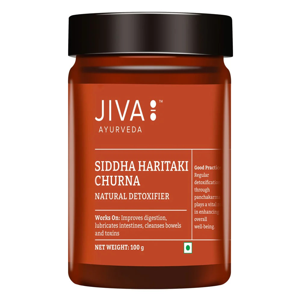 Сиддха Харитаки чурна, при вата-расстройствах, 100 г, Джива Аюрведа; Siddha Haritaki churna, 100 g, Jiva Ayurveda — купить в интернет-магазине