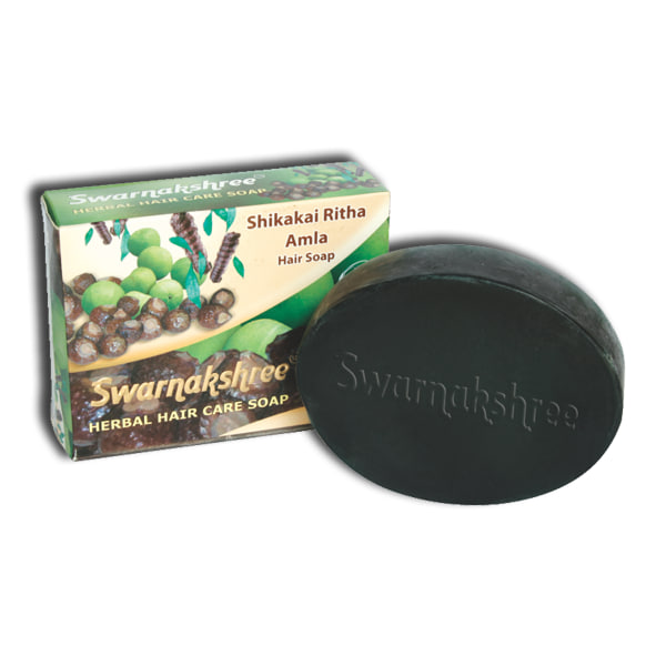 Травяное мыло для волос, Ритха, Амла, Шикакай, 75 г, производитель "Swarnakshree"; Ritha Shikakai Soap, Swarnakshree, 75 Gms — купить в интернет-магазине