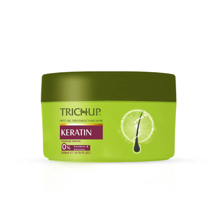 Маска для волос Тричуп Кератиновая 200 мл 200 мл; Trichup Keratin Hot Oil Hair Mask  200 ml — купить в интернет-магазине