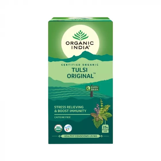 Чай тулси ориджинал, 25 пакетиков, Органик Индия; Tulsi tea original, 25 bags, Organic India — купить в интернет-магазине