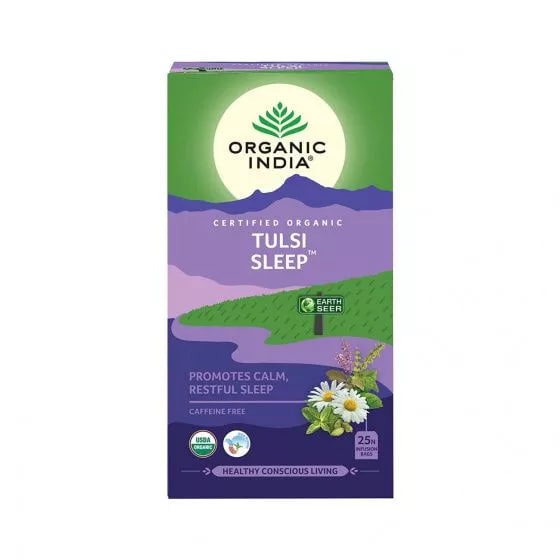 Чай Тулси для сна, 25 пакетиков, Органик Индия; Tulsi Sleep Tea, 25 Tea Bags, Organic India — купить в интернет-магазине