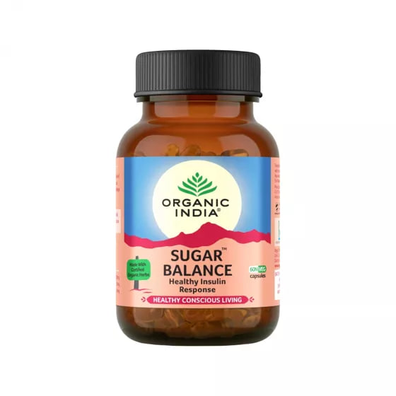 Шугар Баланс, контроль сахара в крови, 180 капсул, Органик Индия; Sugar Balance, 180 Capsules, Organic India — купить в интернет-магазине