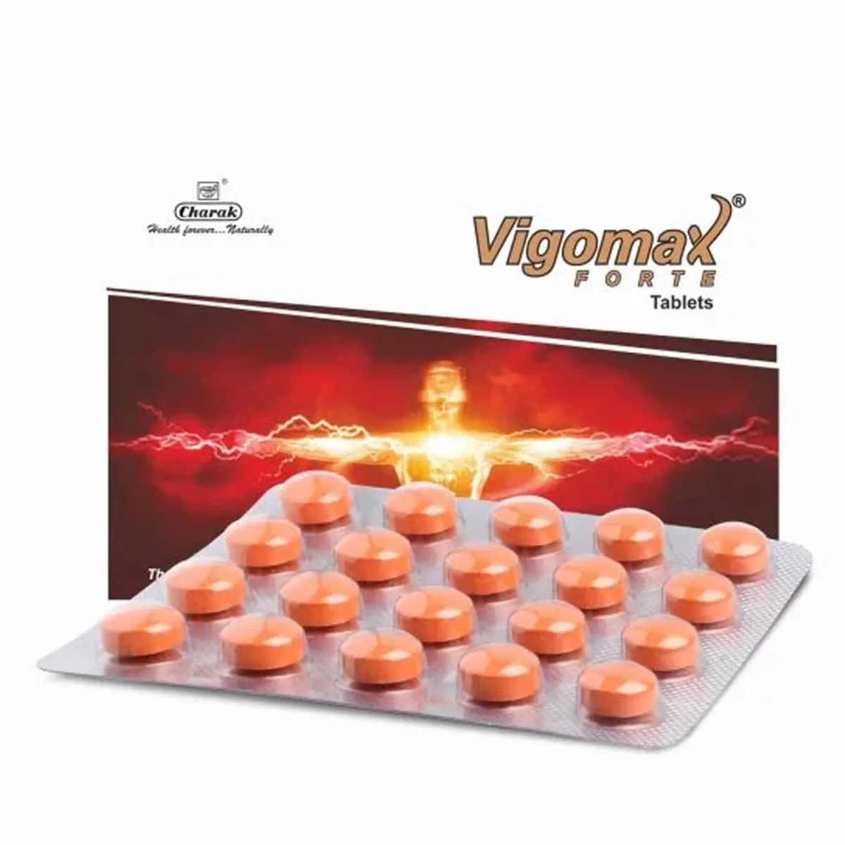 Таблетки Вигомакс Форте для мужской силы, 20 таблеток, Чарак Фарма; Vigomax Forte Tablet 20 tabs, Charak Pharma — купить в интернет-магазине