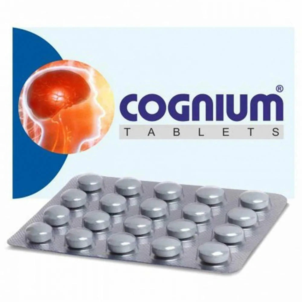 Таблетки Когниум для улучшения работы мозга, 20 таблеток, Чарак Фарма; Cognium Tablets 20 tabs, Charak Pharma — купить в интернет-магазине