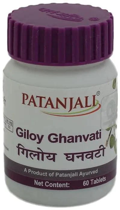 Гилой Гхан Вати, 60 таб, Патанджали; Giloy Ghanvati, 60 tabs, Patanjali — купить в интернет-магазине