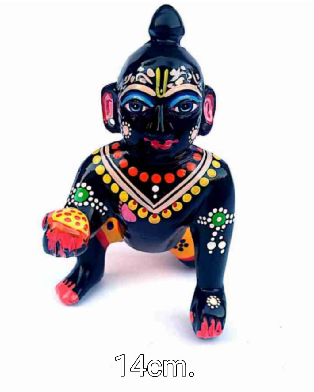 Ладу Гопал черный медный (14 см); Ladoo Gopal black Brass Idol 14 сm — купить в интернет-магазине