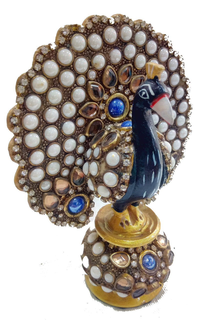 Павлин №2, алтарная статуэтка; Wooden Peacock 3 Inch — купить в интернет-магазине