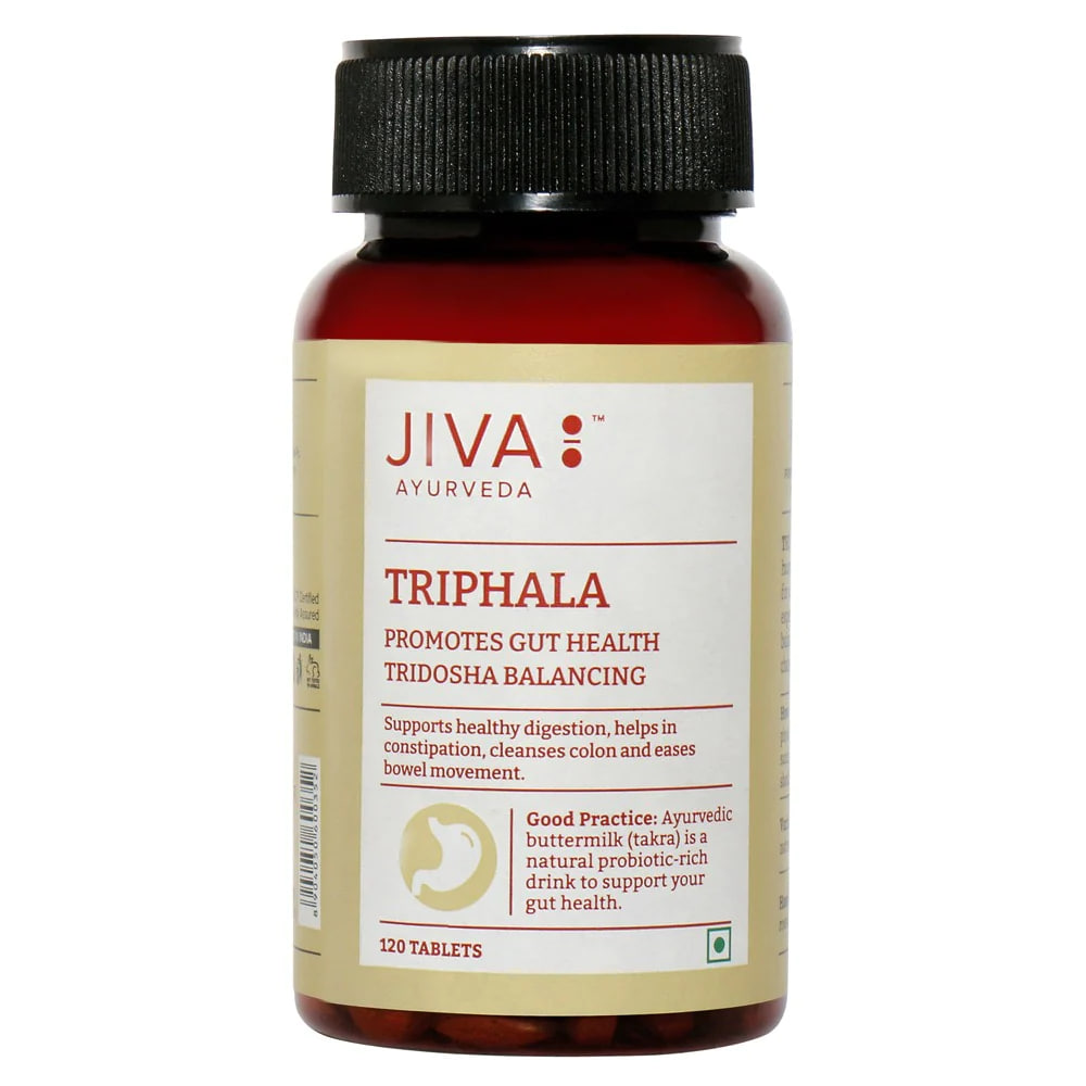 Трифала, 120 таблеток, производитель Джива Аюрведа; Triphala 120 Tablets, Jiva — купить в интернет-магазине