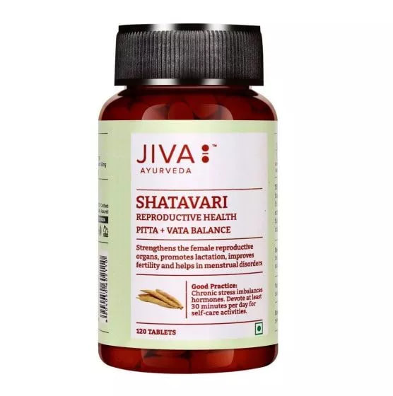 Шатавари, 120 таблеток, производитель Джива Аюрведа; Shatavari 120 Tablets, Jiva Ayurveda — купить в интернет-магазине