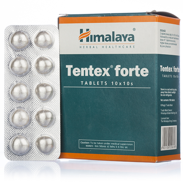 Тантекс Форте: мужское здоровье, 100 таб., производитель "Хималая", Tentex Forte, 100 tabs., Himalaya — купить в интернет-магазине