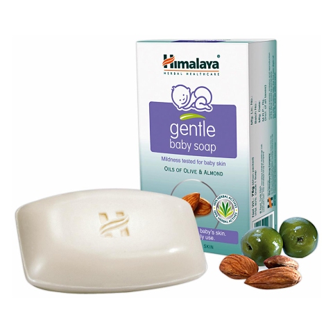 Детское мыло "Олива и Миндаль", 125 г, производитель "Хималая", Gentle Baby Soap Olive and Almond, 125 g, Himalaya — купить в интернет-магазине