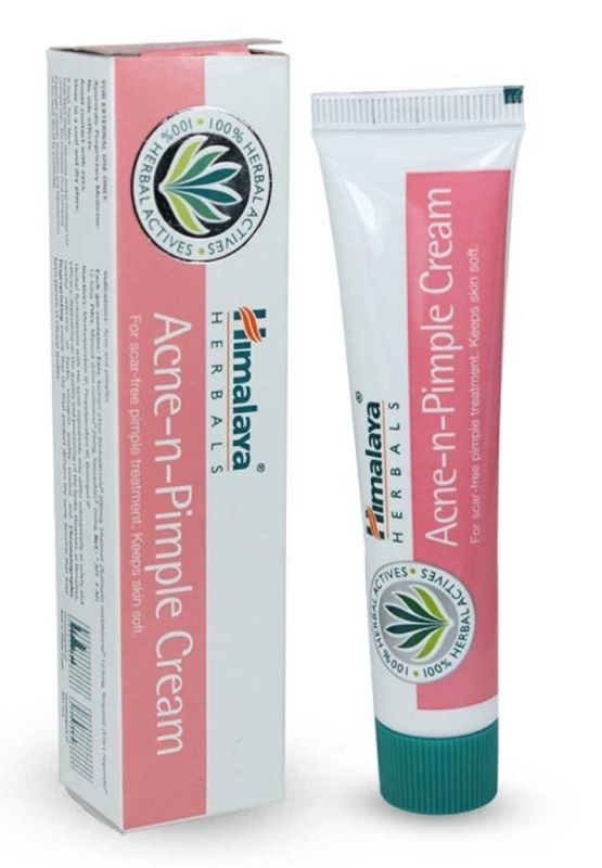 Крем от прыщей и угревой сыпи, 20 г, производитель "Хималая", Acne-n-Pimple Cream, 20 g, Himalaya — купить в интернет-магазине