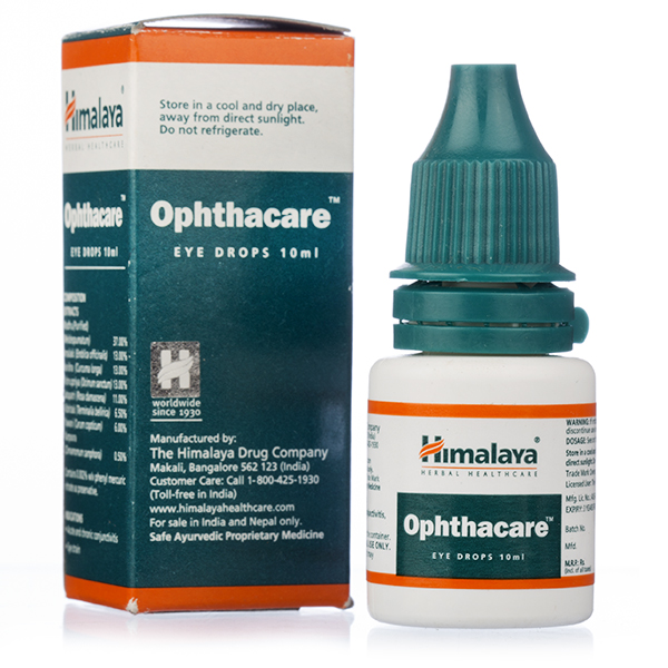Глазные капли "Оптакейр", 10 мл, производитель "Хималая", Ophthacare Drops, 10 ml, Himalaya — купить в интернет-магазине