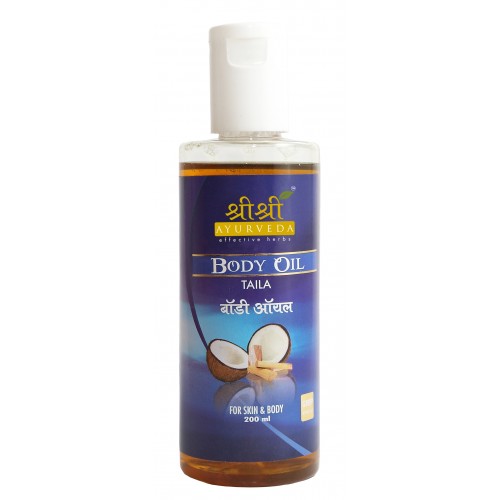 Аюрведическое масло для тела, 200 мл, производитель "Шри Шри Аюрведа", Body Oil Taila, 200 ml, Sri Sri Ayurveda — купить в интернет-магазине
