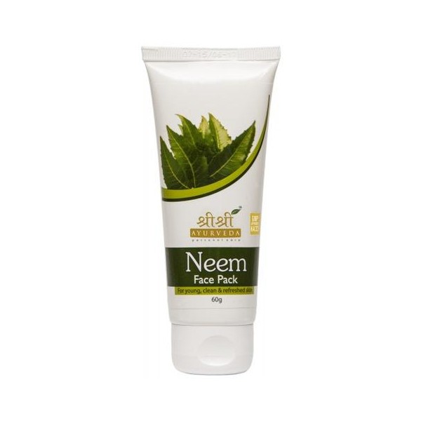 Маска для лица "Ним", 60 г, производитель "Шри Шри Аюрведа", Neem Face Pack, 60 g, Sri Sri Ayurveda — купить в интернет-магазине