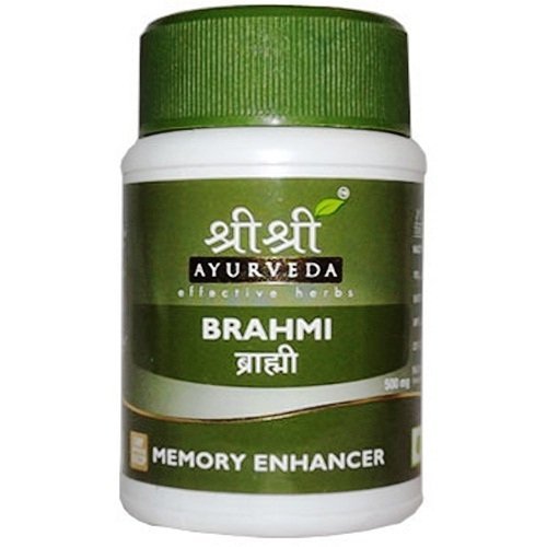 Брахми 500 мг, 60 таб., производитель "Шри Шри Аюрведа", Brahmi 500 mg, 60 tabs., Sri Sri Ayurveda — купить в интернет-магазине