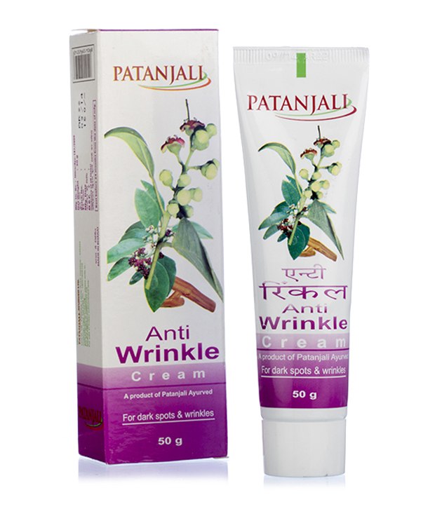 Крем против морщин, 50 г, производитель "Патанджали", Anti wrinkle cream, 50 g, Patanjali — купить в интернет-магазине