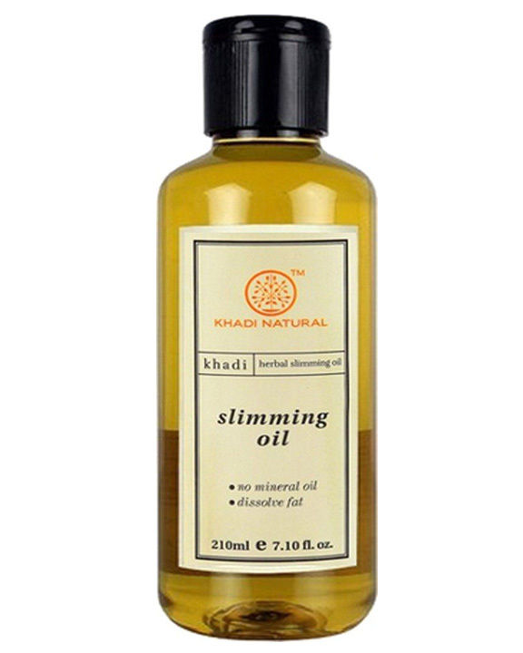Антицеллюлитное масло, 210 мл, производитель "Кхади", "Slimming Oil", 210 ml, Khadi — купить в интернет-магазине