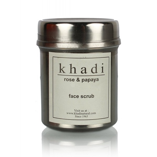 Скраб для лица "Роза и Папайя", 50 г, производитель "Кхади", Face scrub "Rose & Papaya", 50 g, Khadi — купить в интернет-магазине
