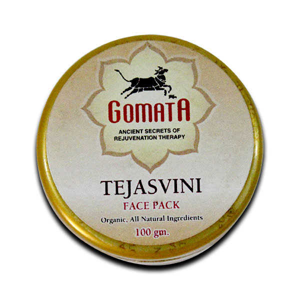 Маска для лица Теджасвини, 100 г, производитель "Гомата", Tejasvini face pack, 100 g, Gomata Products — купить в интернет-магазине