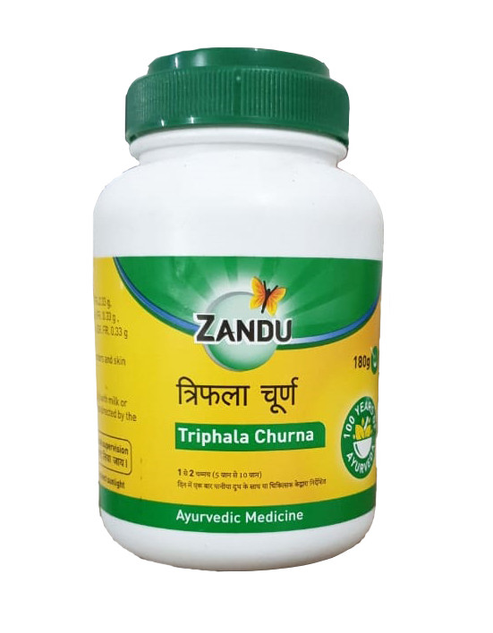 Трифала Чурна, 180 гр., производитель "Занду", Triphala Churna, 180 g, Zandu — купить в интернет-магазине