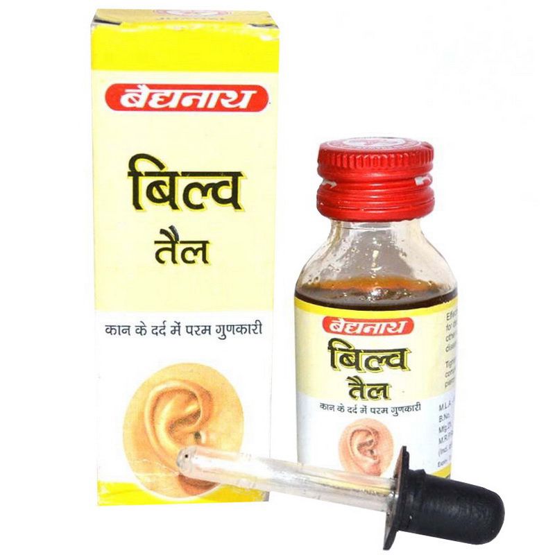 Билва Тайл: масло от ушных болезней, 25 мл, производитель "Байдьянатх", Bilva Tail, 25 ml, Baidyanath — купить в интернет-магазине