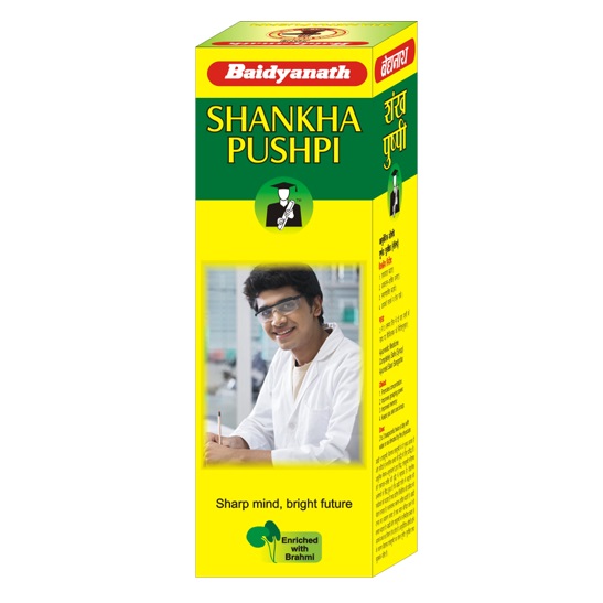 ШанкхаПушпи, 300 мл, производитель "Байдьянатх", Shankhapushpi, 300 ml, Baidyanath — купить в интернет-магазине