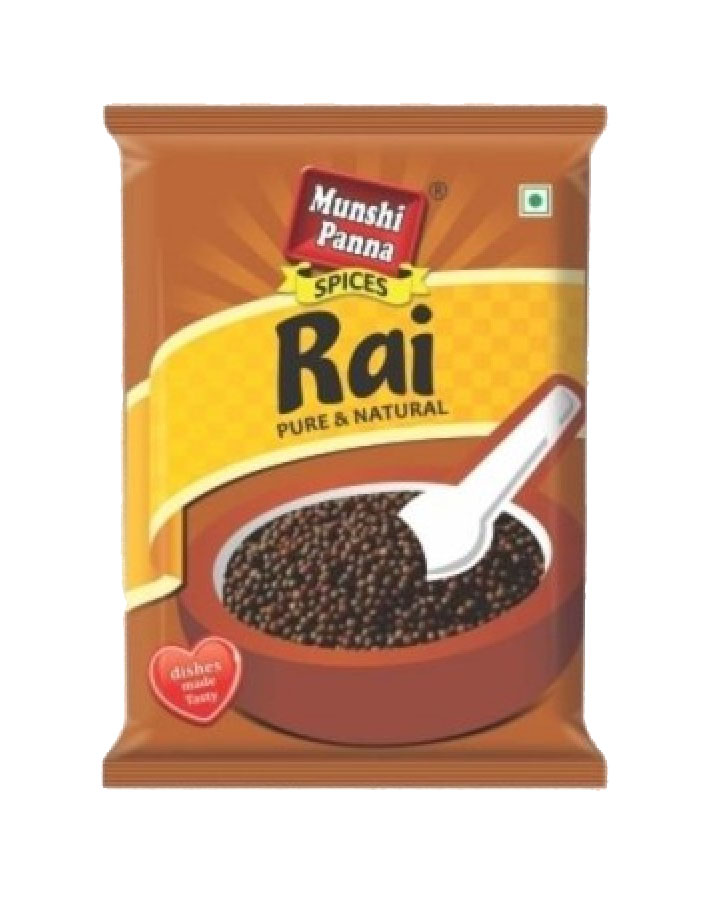 Семена черной горчицы Раи, 100 г, производитель "Мунши Панна", Rai Munshi Panna, 100 g, Munshi Panna — купить в интернет-магазине