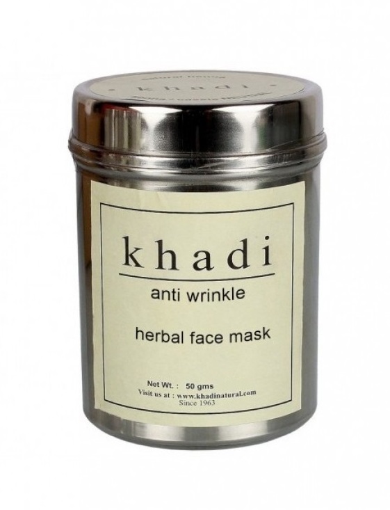 Маска для лица против морщин, 50 г, производитель "Кхади", Face Mask Anti Wrinkle, 50 g, Khadi — купить в интернет-магазине