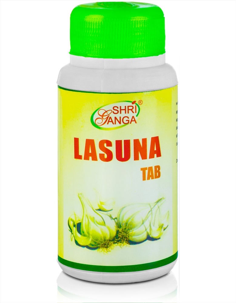 Ласуна: помощь сосудам, 120 таб., производитель "Шри Ганга", Lasuna Tab, 120 tabs., Sri Ganga Pharmacy — купить в интернет-магазине