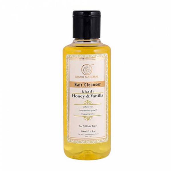 Шампунь для волос "Ваниль и Мед", 210 мл, производитель "Кхади", Shampoo "Vanilla & Honey", 210 ml, Khadi — купить в интернет-магазине