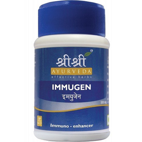 Иммуджен, 60 таб, производитель "Шри Шри Аюрведа", Immugen 500 mg, 60 tabs, Sri Sri Ayurveda — купить в интернет-магазине
