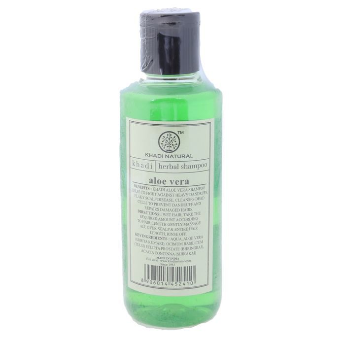 Шампунь для волос "Алое Вера", 210 мл, производитель "Кхади", Shampoo "Aloe Vera", 210 ml, Khadi — купить в интернет-магазине