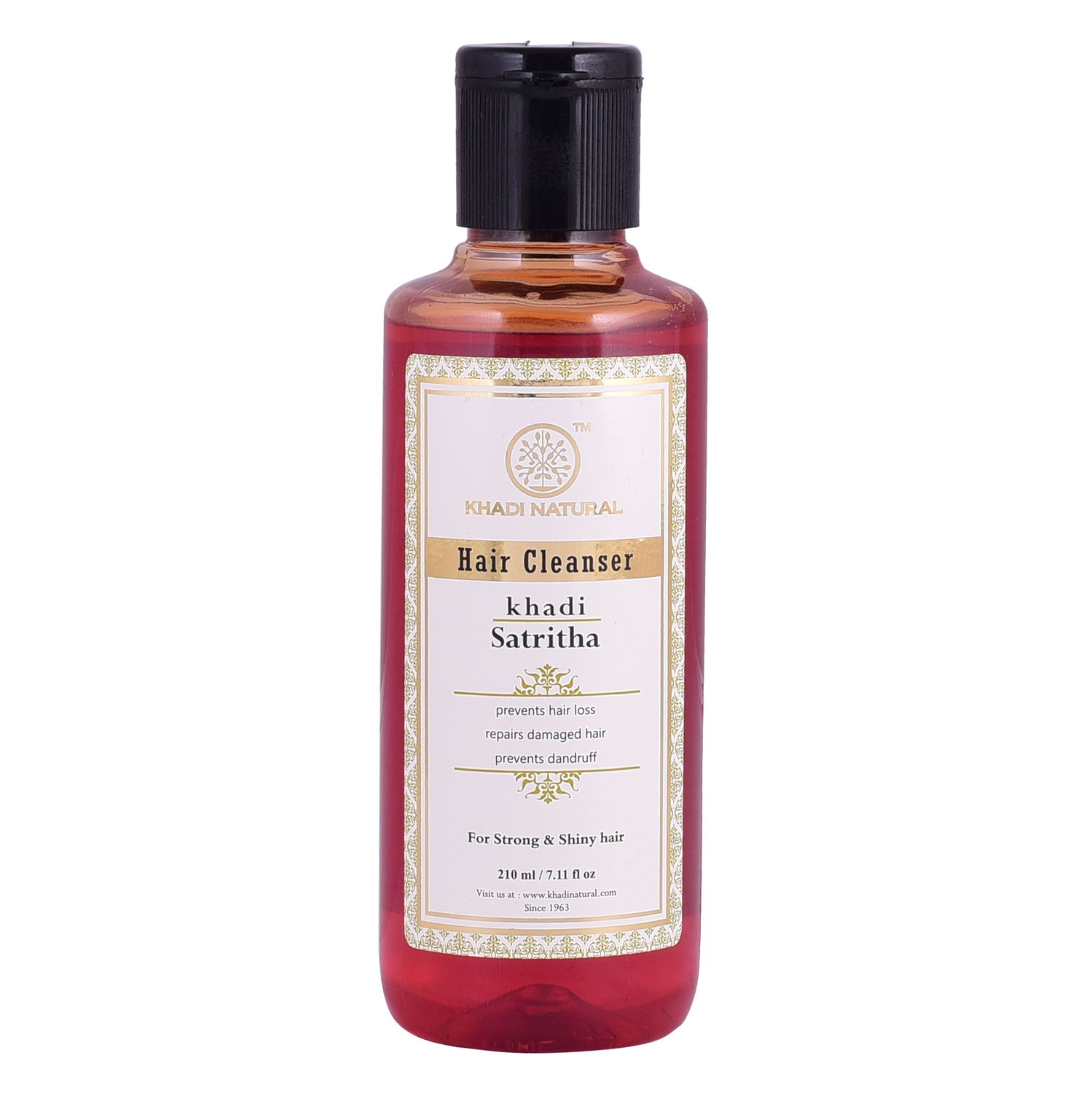 Шампунь "Сатритха", 210 мл, производитель "Кхади", Shampoo "Satritha", 210 ml, Khadi — купить в интернет-магазине