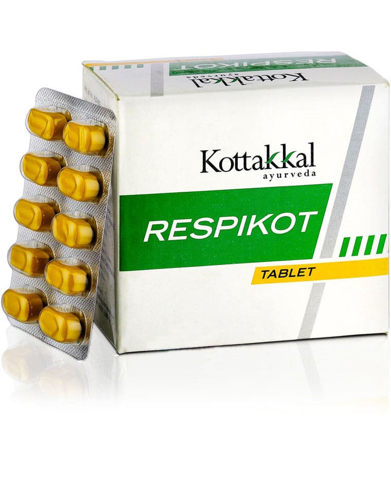 Респикот, 100 таб, производитель "Коттаккал Аюрведа", Respikot, 100 tabs, Kottakkal Ayurveda — купить в интернет-магазине