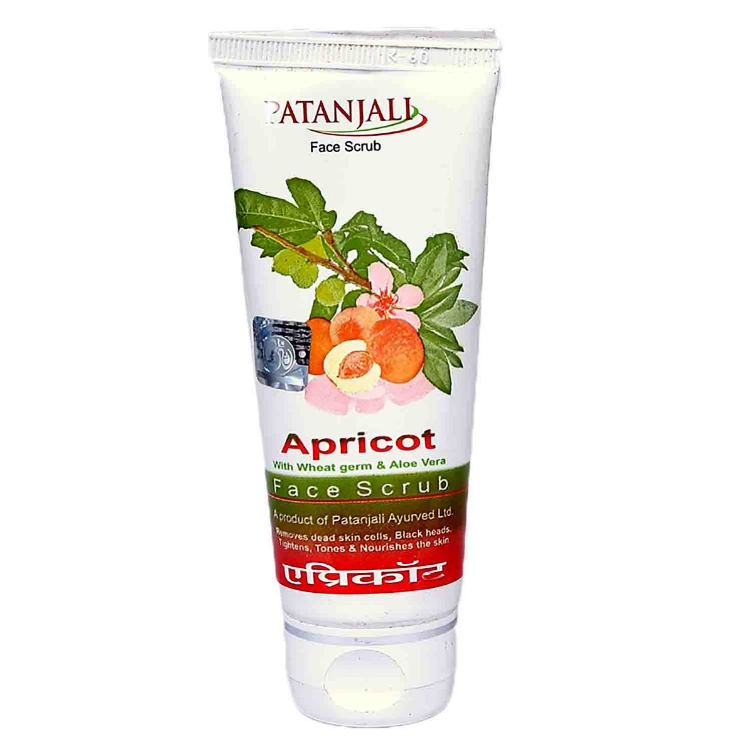Скраб для лица "Абрикос", 60 г, производитель "Патанджали", Apricot Face Scrub, 60 g, Patanjali — купить в интернет-магазине