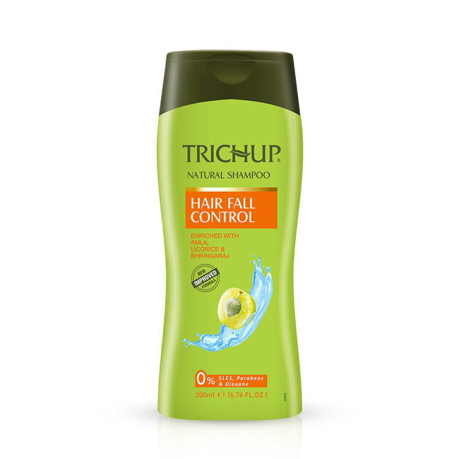 Шампунь против выпадения волос "Тричуп", 200 мл, производитель "Васу", Trichup Herbal Shampoo, Hair Fall Control 200 ml, Vasu — купить в интернет-магазине