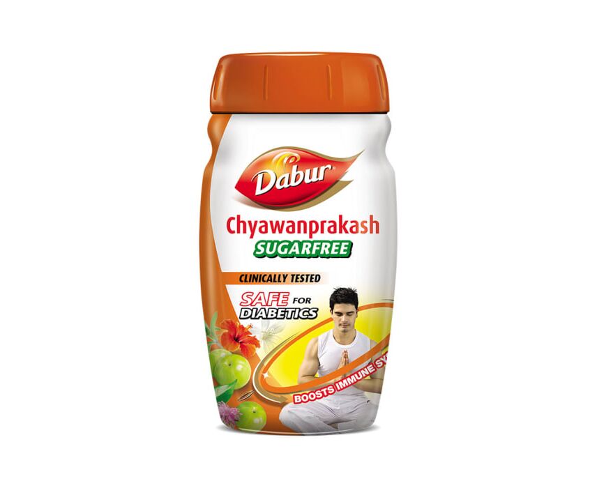 Чаванпраш без сахара "Чаванпракаш", 500 г, производитель "Дабур", Chyawanprakash Sugarfree, 500 g, Dabur — купить в интернет-магазине