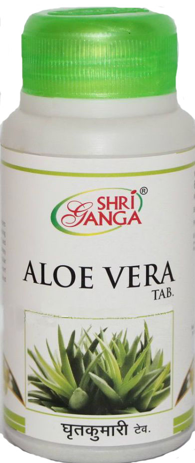 Алое Вера, 60 таб., производитель "Шри Ганга", Aloe Vera Tab, 60 tabs., Sri Ganga Pharmacy — купить в интернет-магазине