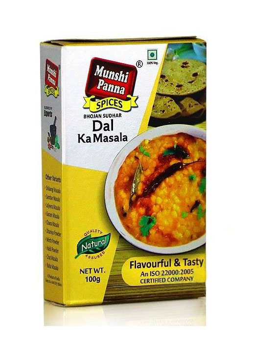 Смесь специй "Дал Ка масала", 100 г, производитель "Мунши Панна", Dal Ka Masala, 100 g, Munshi Panna — купить в интернет-магазине