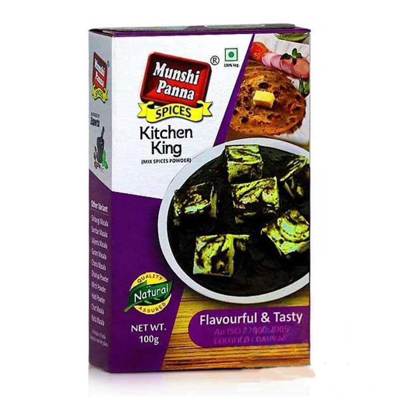 Индийские специи - Кичен Кинг, 100 г, производитель "Мунши Панна", Kitchen King, 100 g, Munshi Panna — купить в интернет-магазине